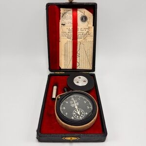 Vintage World War II ERA Jaeger Watch Company Portable Tachometer Type A
